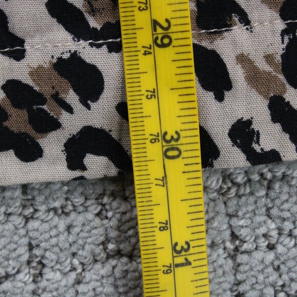 H&M Shirt Mens 2XL Multicolor Leopard Pattern Button Down Short Sleeve Collared - Picture 9 of 9